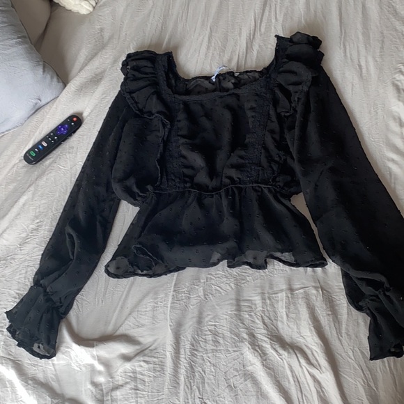 DOTTED square neck blouse - Picture 3 of 7